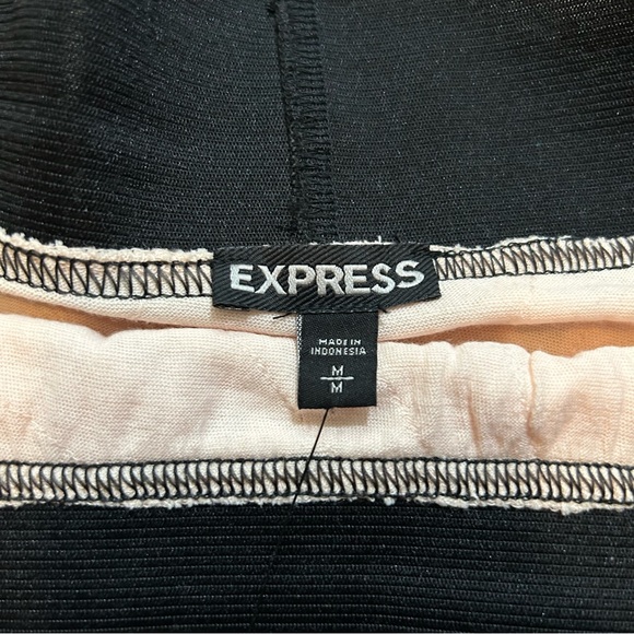 NWT Express Blush Pink Chiffon Layered Mini Skirt Medium - Picture 4 of 5